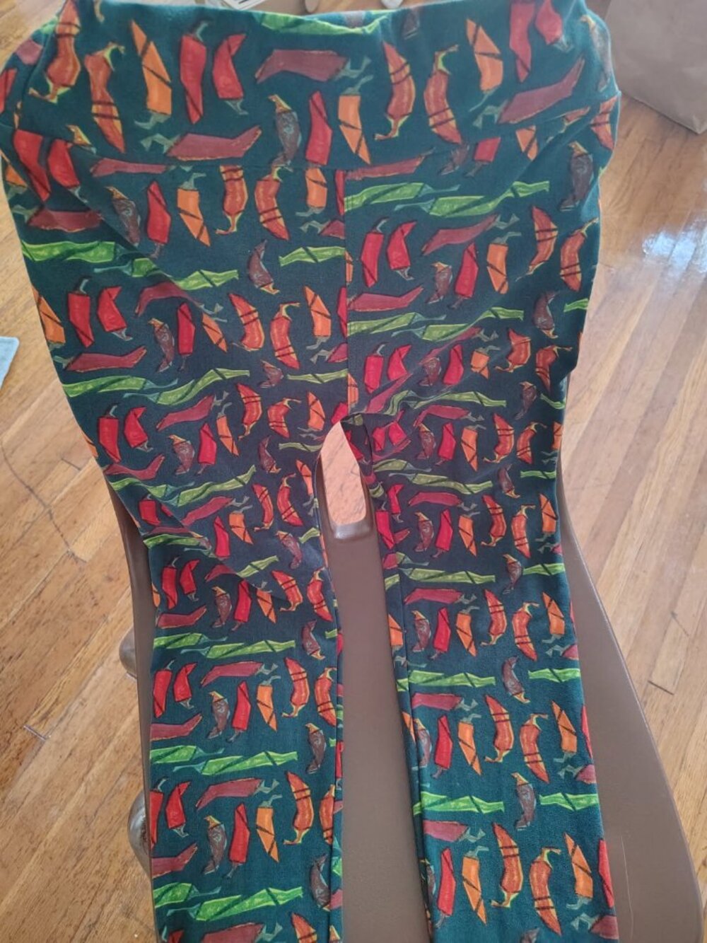 LuLaRoe Green Chili Pepper Leggings